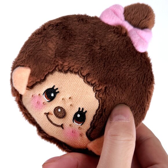 Monchhichi-Chan Face Plush Coin Bag - Picture 4 of 4